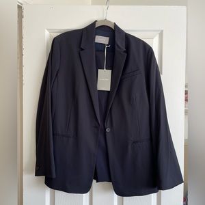 Navy Everlane Italian GoWeave Suit - Classic Blazer and Easy Pant